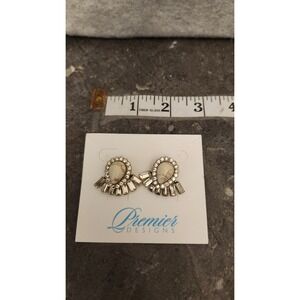 Premier Designs Dangle Earrings Enamel Rhinestones Bride Jewelry Retro Studs New